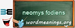 WordMeaning blackboard for neomys fodiens